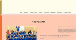 Desktop Screenshot of cbsdeakker.nl